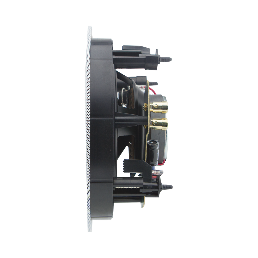 Phantom Series Altavoz de techo de 2 vias, woofer de polietileno inyectado de 6.5in, Tweeter giratorio de 1in, 5-90 watts 8 Ohms