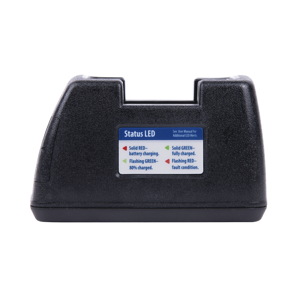Charger with wall adapter for Kenwood radios NX240, NX340, TK2000, TK2200L, TK2200LP, TK2207, TK2212L, TK2300, for use with NiCd, NiMH, Li-Ion, and LiPo batteries. Reverse the cup position if necessary for NiMH or Li-Io.