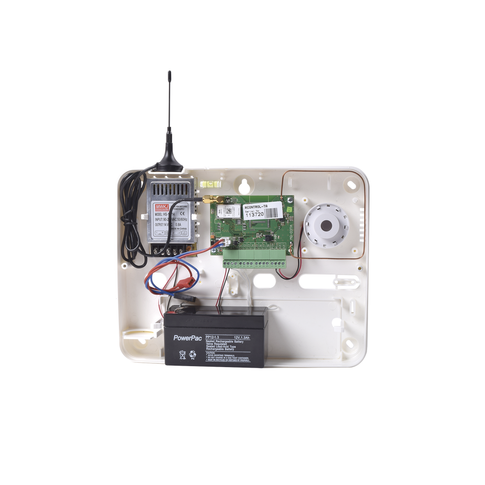 Hybrid Cloud Alarm Panel with included 3G/4G communicator. With 8 Wired Zones/32 via RF/100% Programming via WEB and free APP.