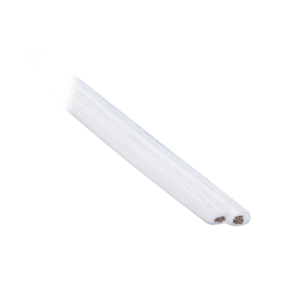 Bobina de 152 m para salidas de audio como bocinas, calibre 18 en 2 hilos de color blanco, Tipo CCA