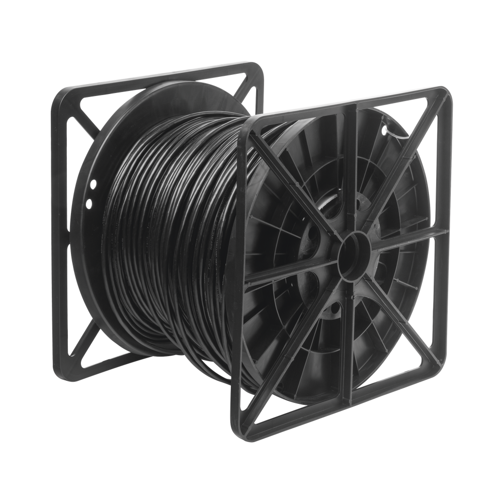 Bobina de cable de 305 m, Cat5e , FTP, blindado, para intemperie, color negro, UL, para aplicaciones en CCTV, redes de datos.