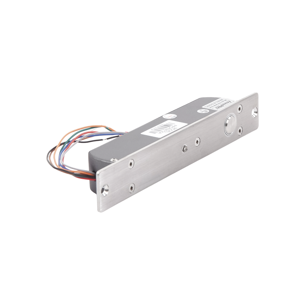 Cerradura de Perno 2000 kg de sujeción/ Abierta en caso de falla Eléctrica (Fail Safe)/ Con temporizador y Sensor de puerta