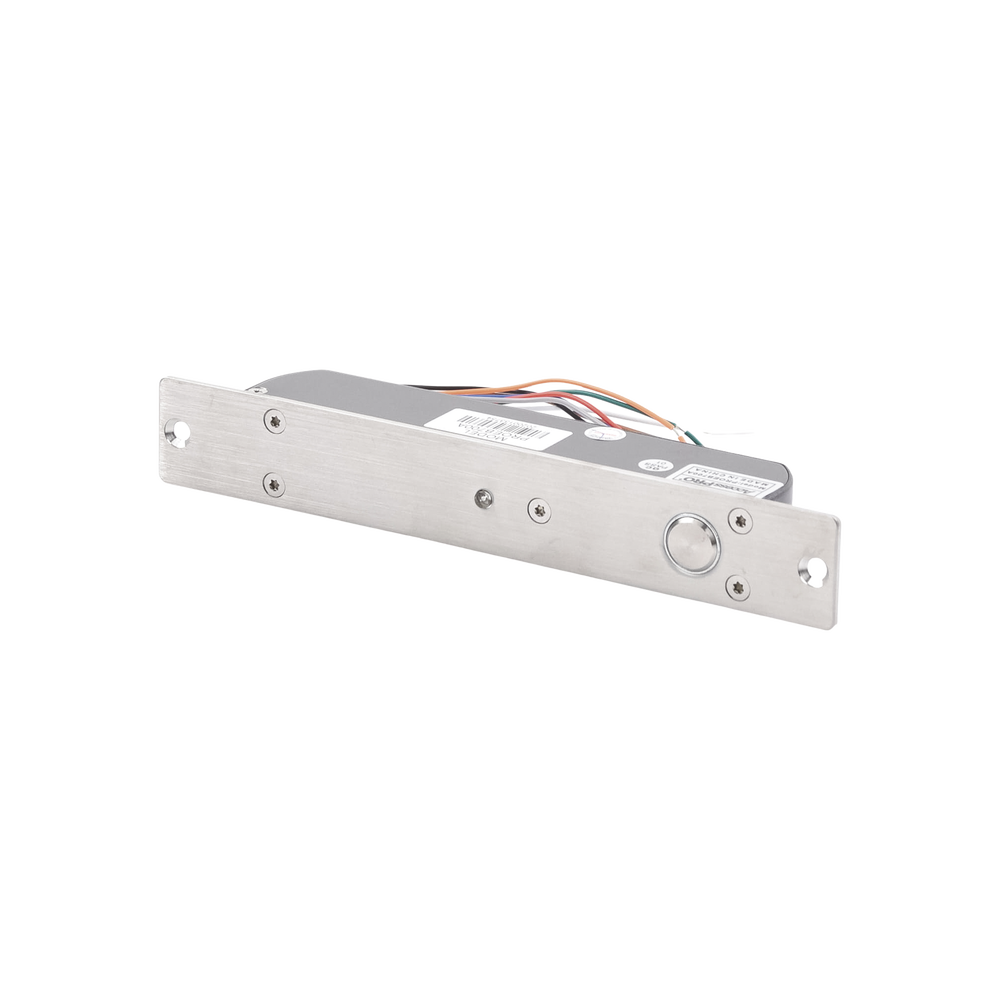Cerradura de Perno 2000 kg de sujeción/ Abierta en caso de falla Eléctrica (Fail Safe)/ Con temporizador y Sensor de puerta