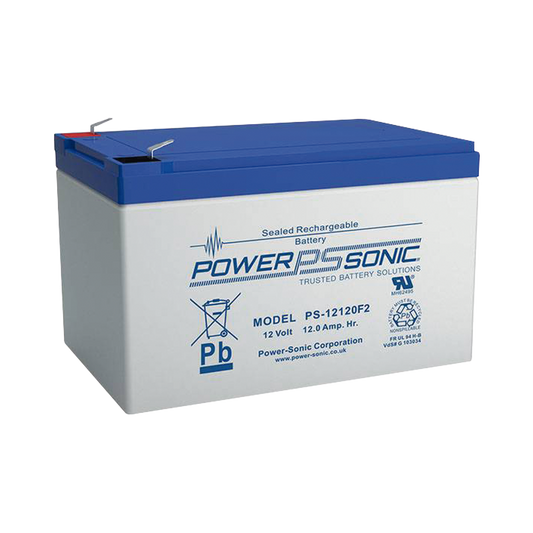 Batería de Respaldo UL de 12V 12AH / Ideal para Sistemas de Detección de Incendio / Control de Acceso / Intrusión / Videovigilancia / Terminales Tipo F2