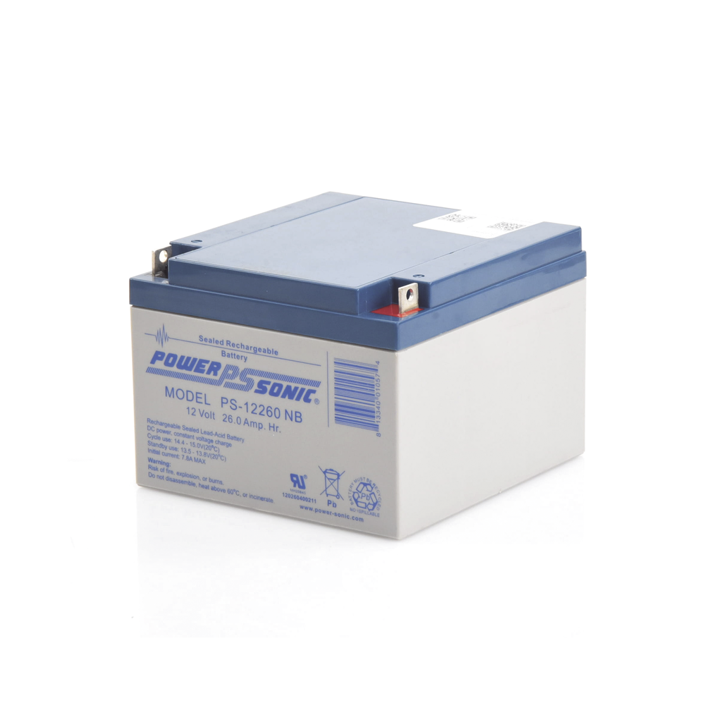 Batería de Respaldo UL de 12V 26AH / Ideal para Sistemas de Detección de Incendio / Control de Acceso / Intrusión / Videovigilancia / Terminales Tipo NB