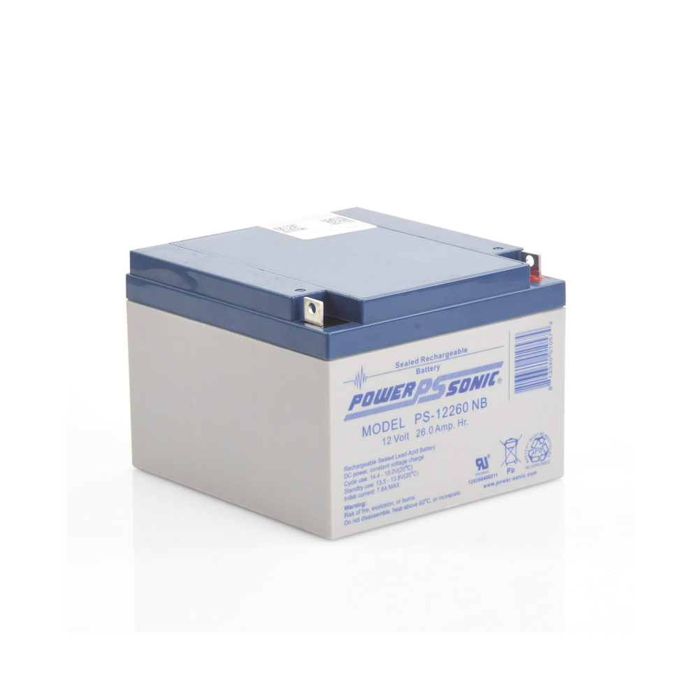 Batería de Respaldo UL de 12V 26AH / Ideal para Sistemas de Detección de Incendio / Control de Acceso / Intrusión / Videovigilancia / Terminales Tipo NB