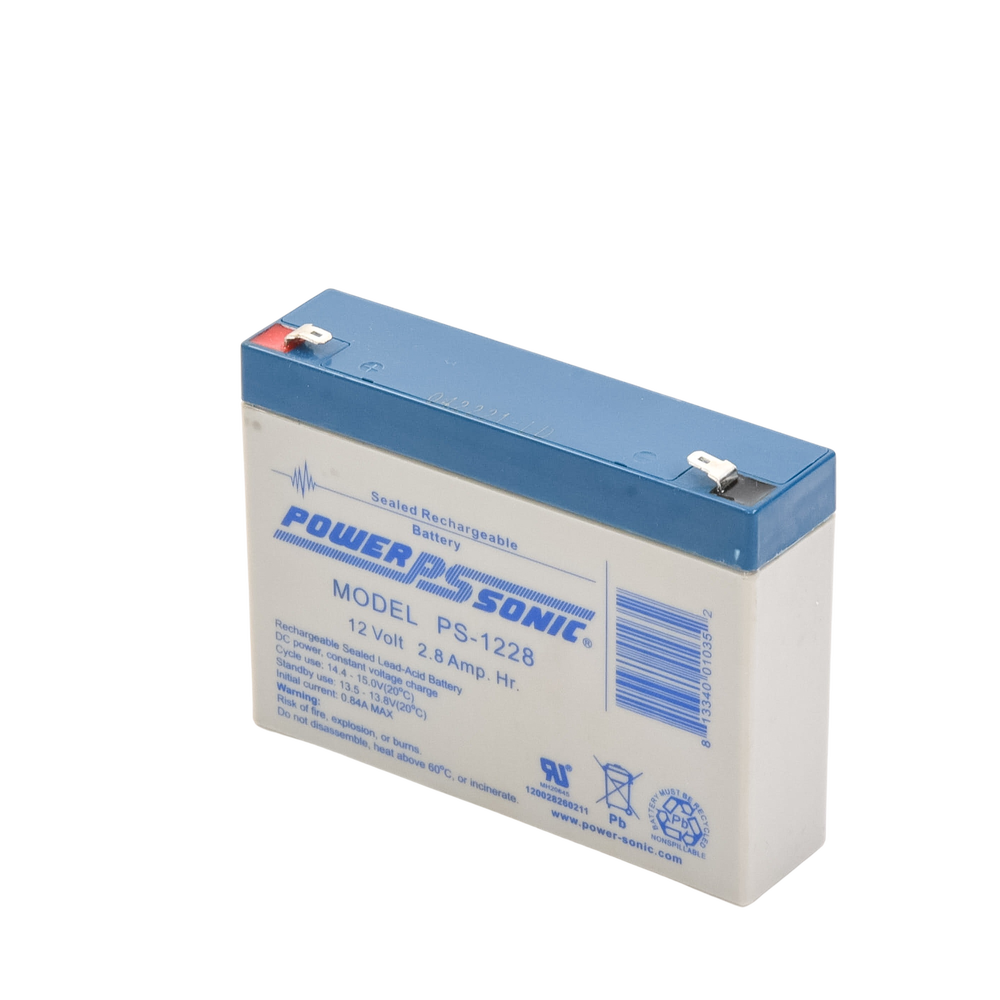 Batería de Respaldo UL de 12 V, 2.8 AH, Ideal para Sistemas de Detección de Incendio, Control de Acceso, Intrusión, Videovigilancia y Energía Solar