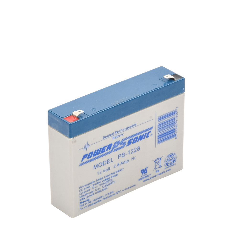 Batería de Respaldo UL de 12 V, 2.8 AH, Ideal para Sistemas de Detección de Incendio, Control de Acceso, Intrusión, Videovigilancia y Energía Solar