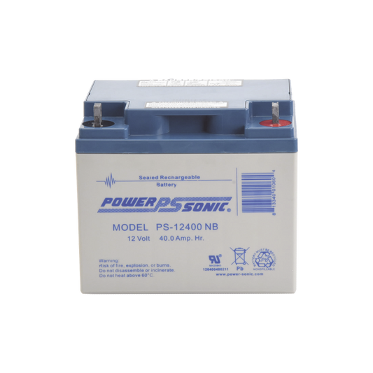 Batería de Respaldo UL de 12V 40AH / Ideal para Sistemas de Detección de Incendio / Control de Acceso / Intrusión / Videovigilancia / Terminales Tipo NB