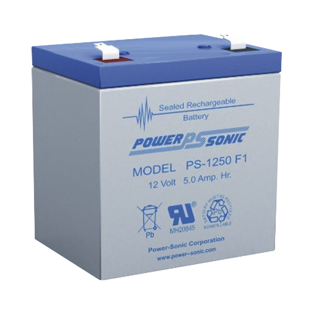 Batería de Respaldo UL de 12V 5AH / Ideal para Sistemas de Detección de Incendio / Control de Acceso / Intrusión / Videovigilancia / Terminales Tipo F1