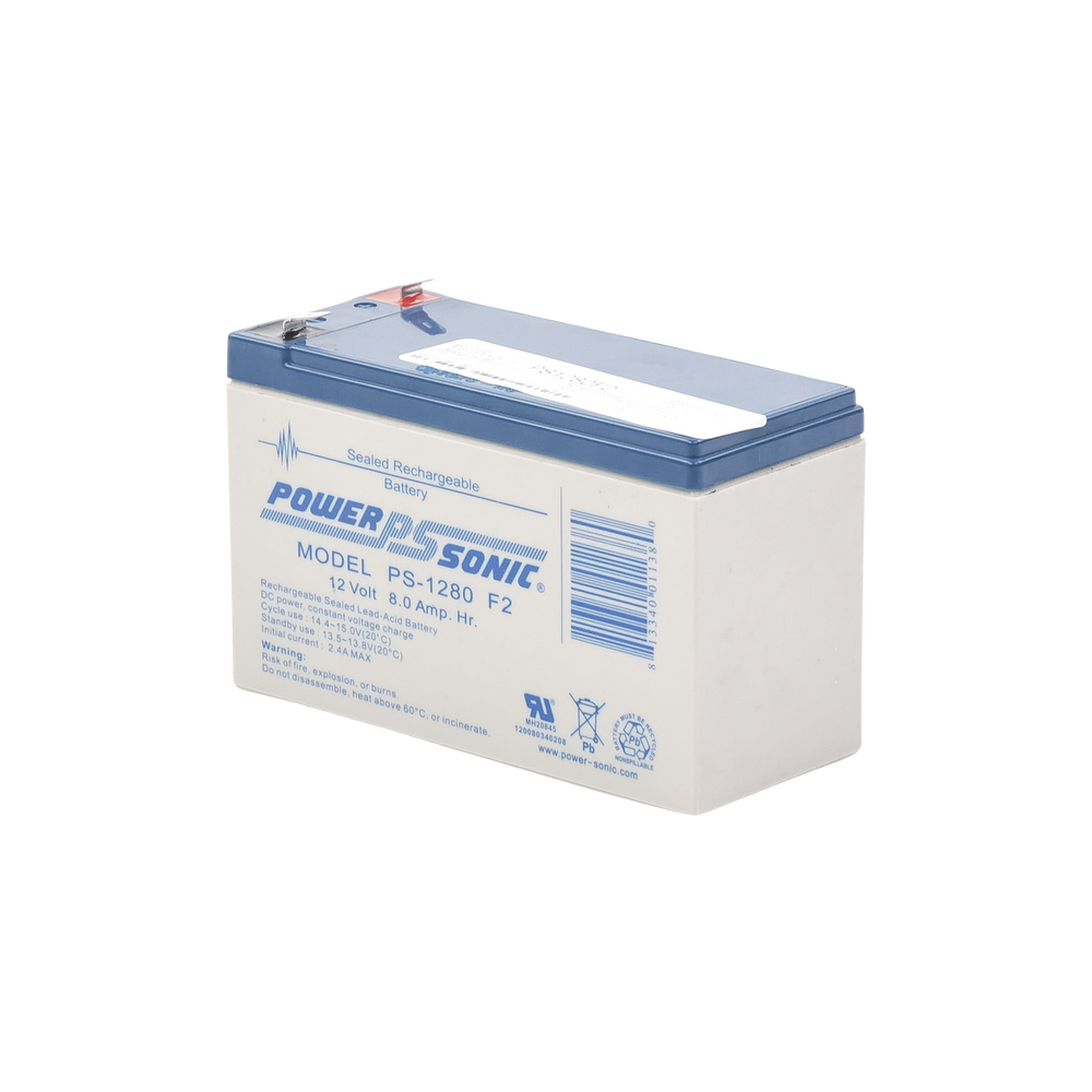 12V 8AH UL Listed Backup Battery / Ideal for Fire Detection Systems / Access Control / Intrusion / Video Surveillance / Type F2 Terminals