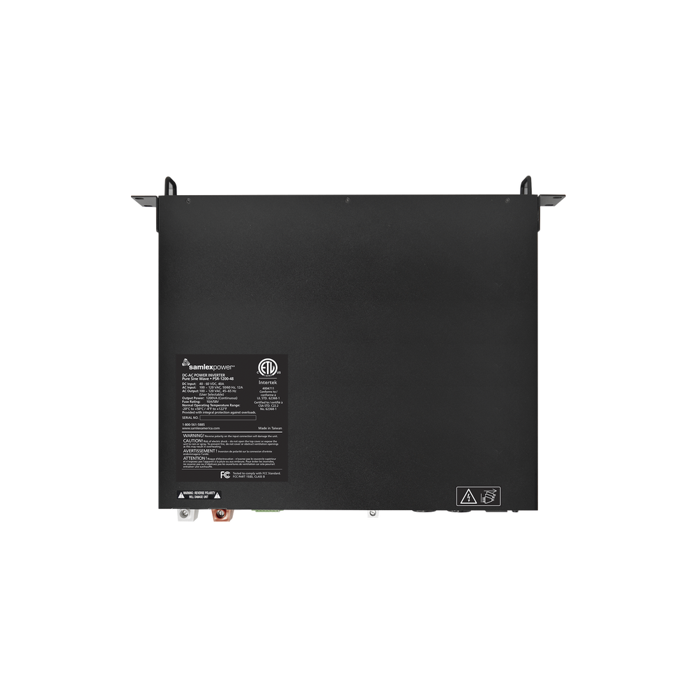 Pure Sine Wave Power Inverter Rack Mount 1200W, 48 VDC - 120 VAC, 50/60 Hz