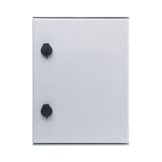 Gabinete de Poliéster IP65 Uso en Intemperie (300 x 400 x 200 mm) con Placa Trasera Interior (Incluye Chapa y Llave).