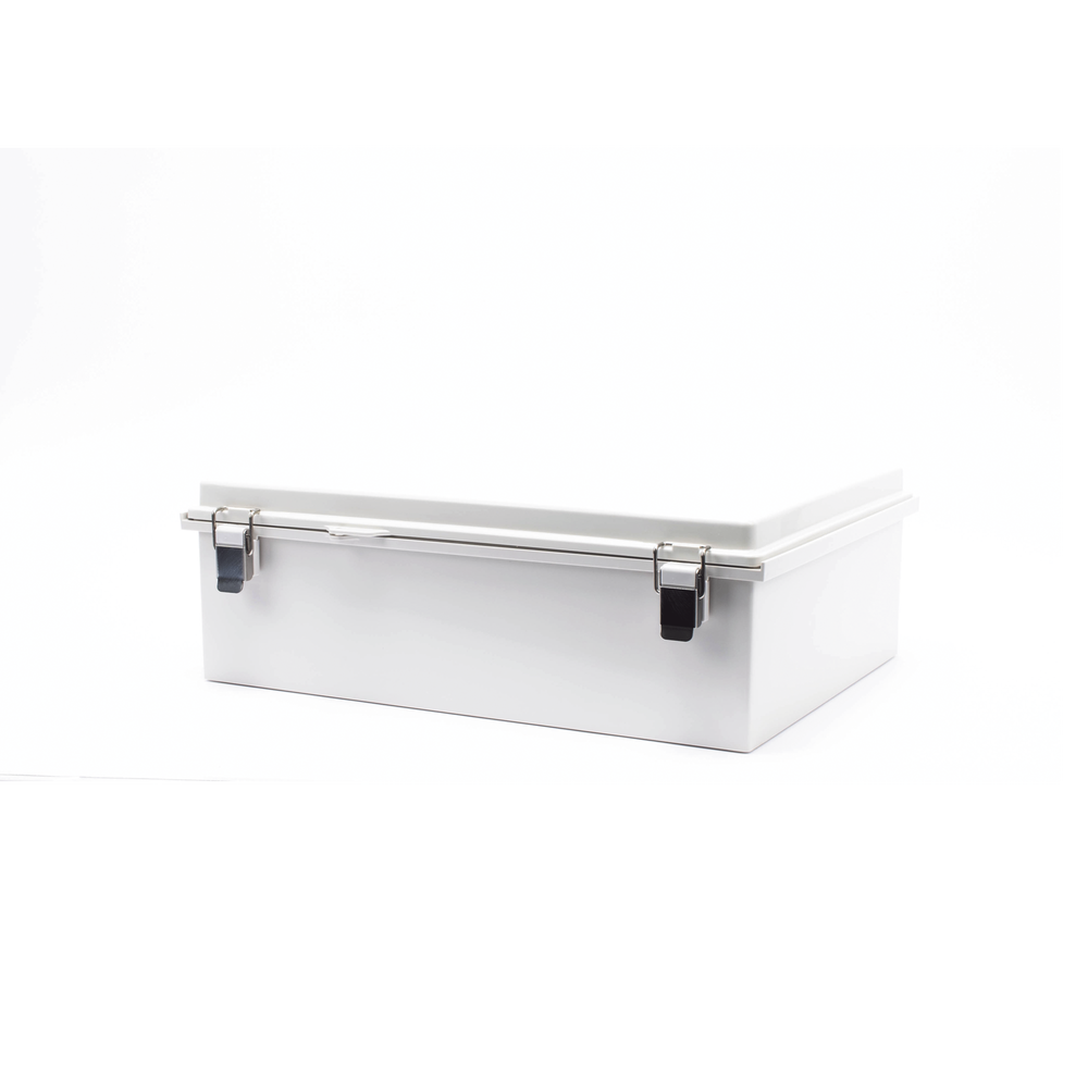 ABS Plastic Cabinet, IP66 Outdoor Use (350 x 460 x 160 mm) Stainless Steel Clasp Closure.