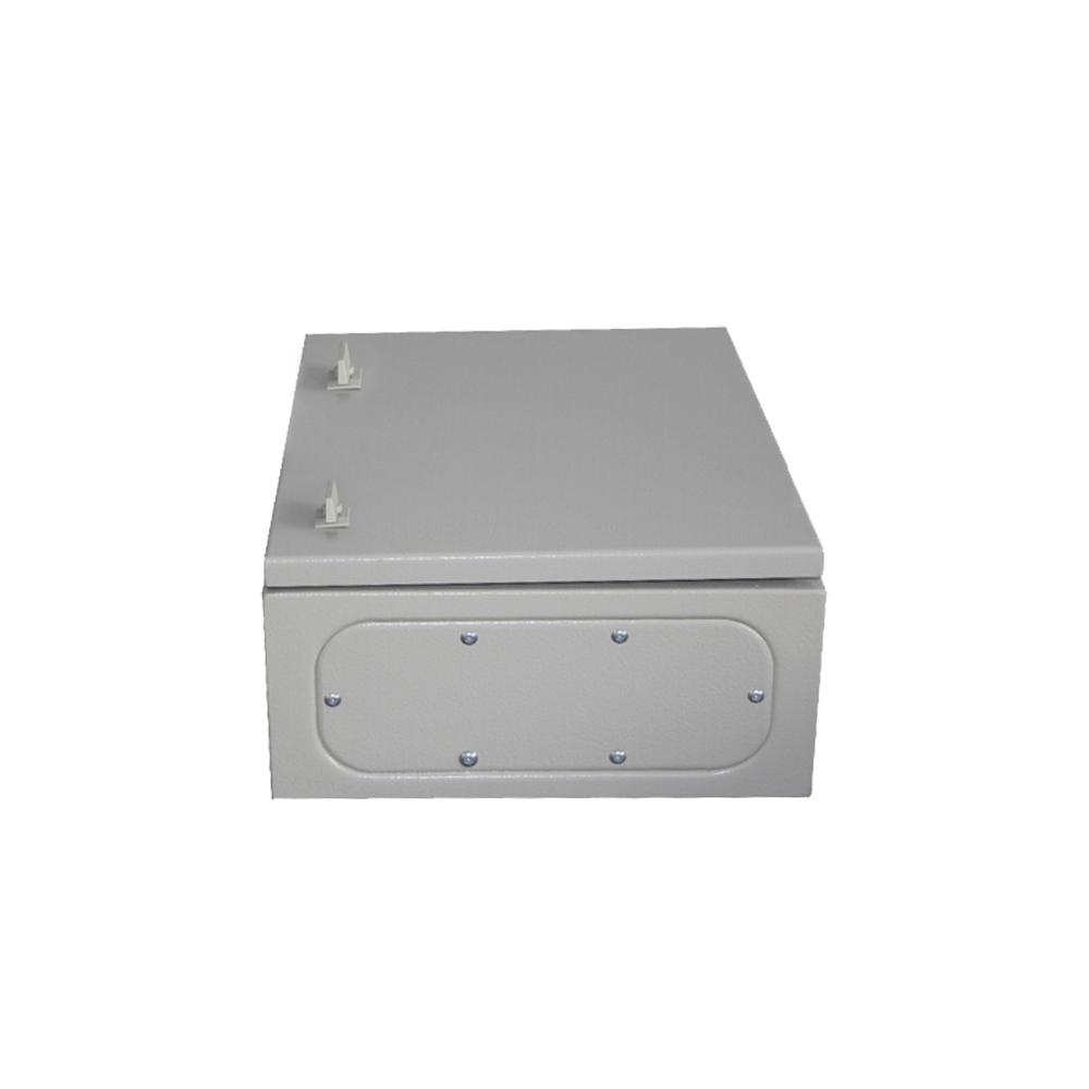 Gabinete de Acero IP66 Uso en Intemperie (400 x 600 x 200 mm) con Placa Trasera Interior y Compuerta Inferior Atornillable (Incluye Chapa y Llave).