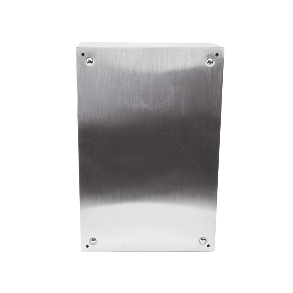 IP66 Stainless Steel Outdoor Cabinet (400 x 600 x 250 mm) with Galvanized Internal Plate.
