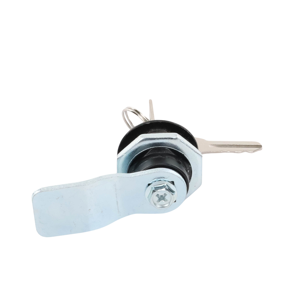 Cerradura con Paleta Metálica con 2 llaves para Gabinetes de Acero.