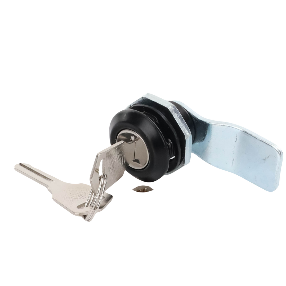 Cerradura con Paleta Metálica con 2 llaves para Gabinetes de Acero.