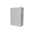 Gabinete de Acero IP66 Uso en Intemperie (500 x 700 x 250 mm) con Placa Trasera Interior y Compuerta Inferior Atornillable (Incluye Chapa y Llave).