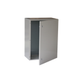 Gabinete de Acero IP66 Uso en Intemperie (600 x 600 x 250 mm) con Placa Trasera Interior y Compuerta Inferior Atornillable (Incluye Chapa y Llave).