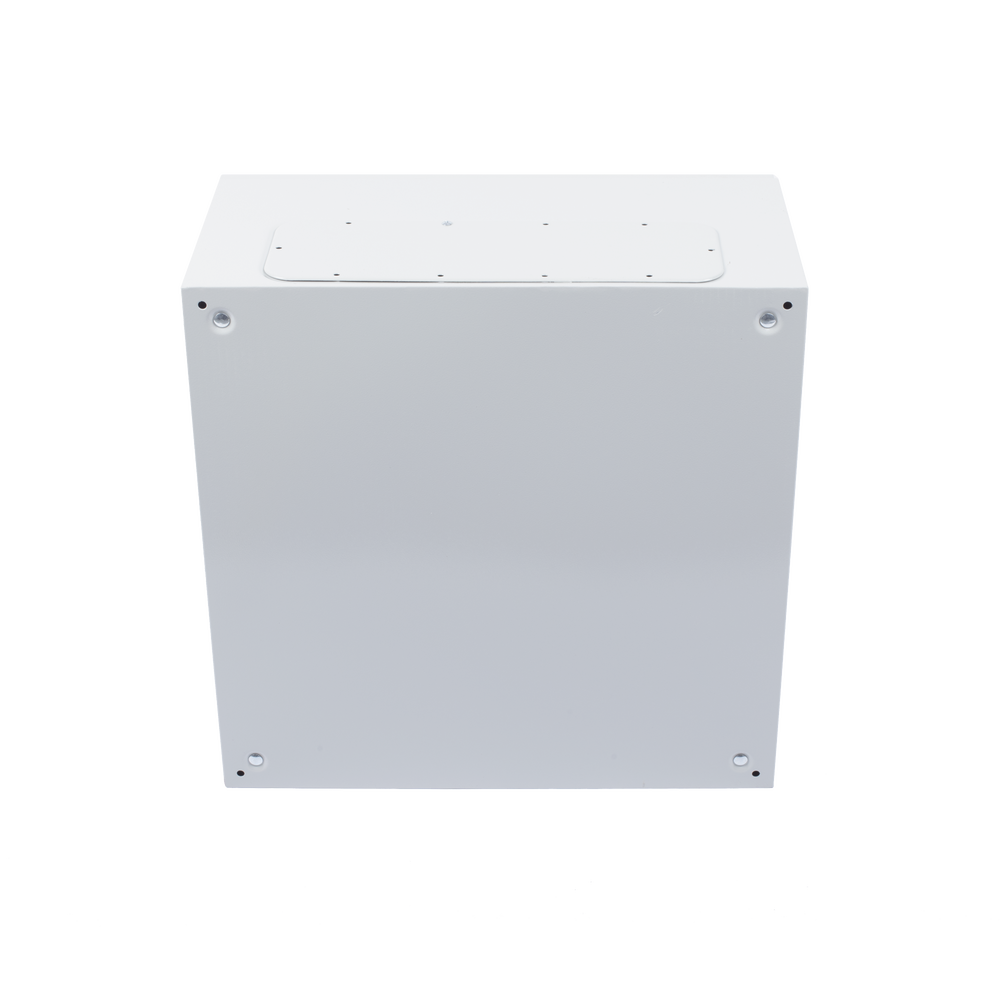 Gabinete de Acero IP66 Uso en Intemperie (600 x 600 x 300 mm) con Placa Trasera Interior y Compuerta Inferior Atornillable (Incluye Chapa y Llave).