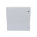 Gabinete de Acero IP66 Uso en Intemperie (600 x 600 x 300 mm) con Placa Trasera Interior y Compuerta Inferior Atornillable (Incluye Chapa y Llave).