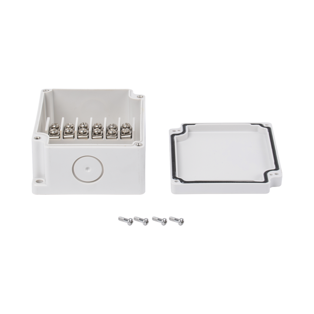 Interconnection Boxes with 6 Terminals. 91 x 75 x 43 mm