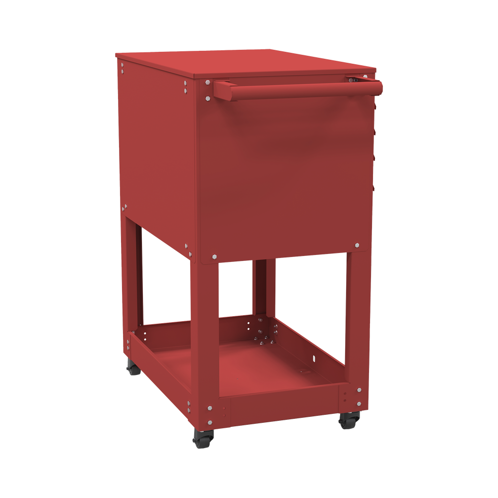 Carro para Herramental Metálico Uso Rudo 1 Cajón Superior con Chapa / 5 Cajones Deslizables / Charola Inferior /  77 x 94 x 50 cm  (An x Al x Prof.)