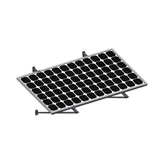 Montaje Para Módulos Solares En Muro Con Espesor De 35-40mm, Riel 1400mm
