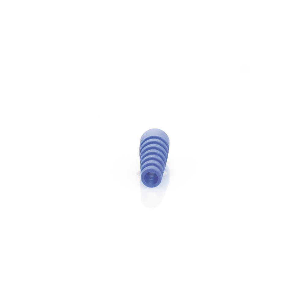 Blue Strain Relief Support for RG-58/U, RG-142/U, LMR-195 type Connectors and Cables.