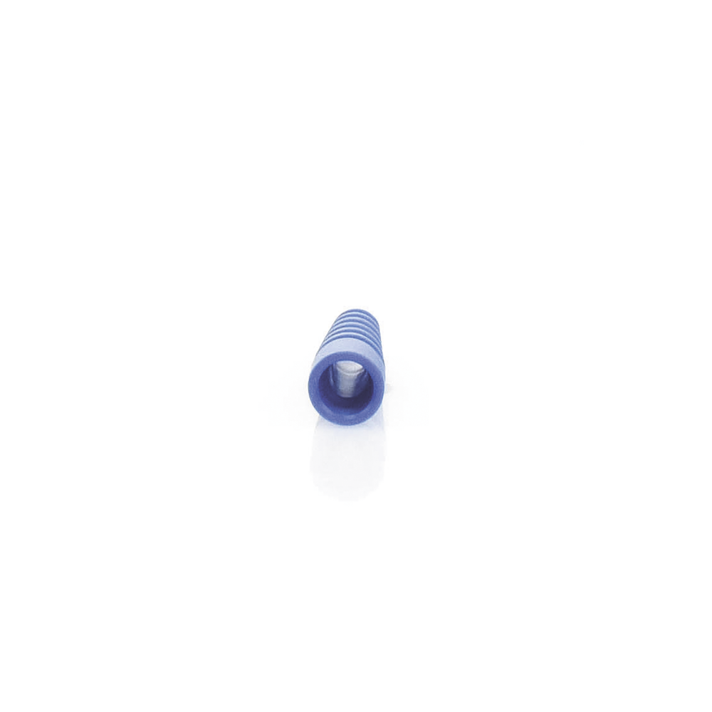 Blue Strain Relief Support for RG-58/U, RG-142/U, LMR-195 type Connectors and Cables.