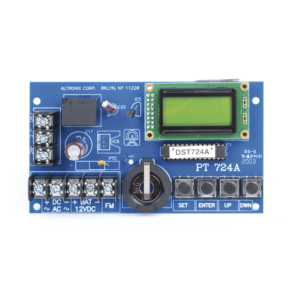 1-Channel 24-Hour, Up to 365-Day Event Card Timer with LCD Display and Backup Capability