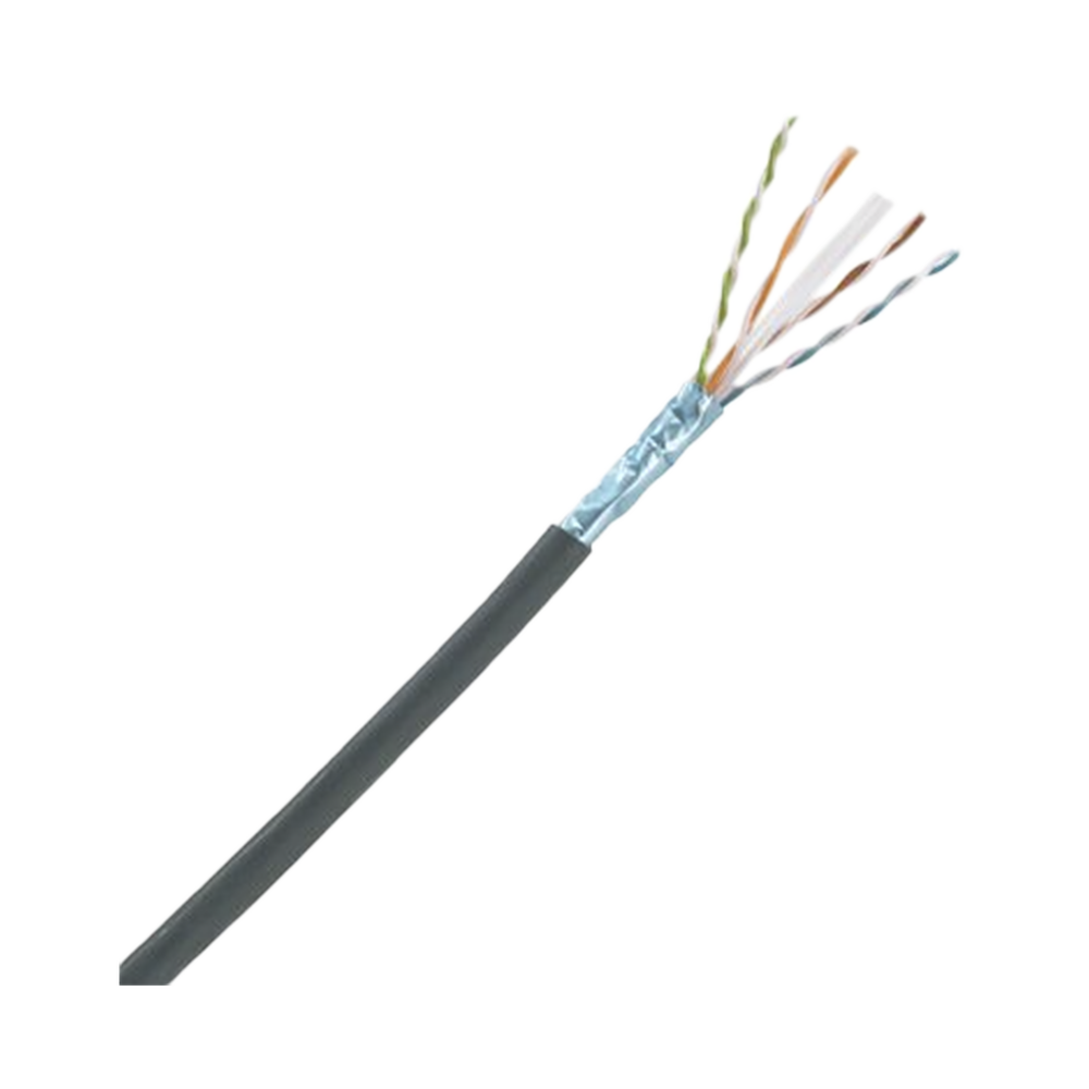 Bobina de Cable Planta Externa con Gel, de 4 pares, Cat6A, UTP, Color Negro, 305m