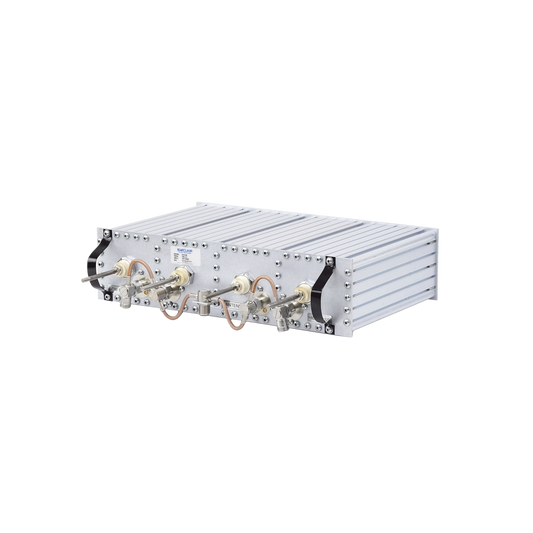 Duplexer Pasa Banda-Rechazo de Banda, 406-512 MHz, 4 Cav. de 4" por lado, 5 MHz, 350 Watt, N Hem.