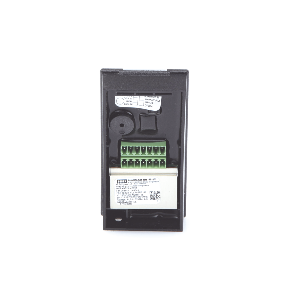 HID R10 Reader (900PMNTEKMA003) PROX HID, EM /iClass SEOS (non-clonable) /iClass SE/ iClass SR/ iClass /Mifare Classic, DesFire, Bluetooth/ Lifetime Warranty