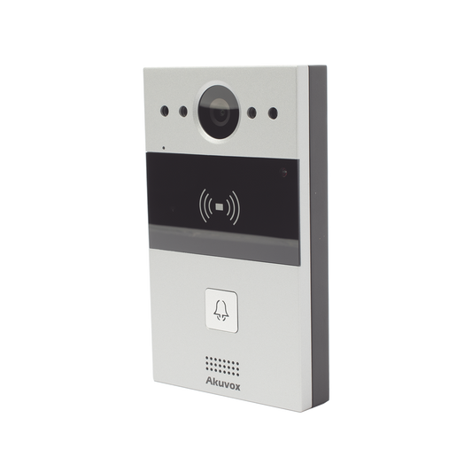 Videoportero IP para 1 Apartamento / SIP / Administración en la Nube / Acceso por Tarjeta o NFC / Compatible con App SmartPlus