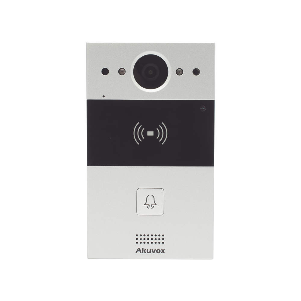 Videoportero IP para 1 Apartamento / SIP / Administración en la Nube / Acceso por Tarjeta o NFC / Compatible con App SmartPlus