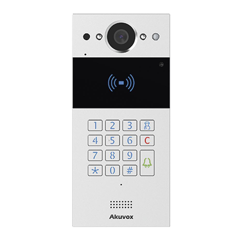 Videoportero IP Multiapartamento / SIP / Administración en la Nube / Acceso por Tarjeta, PIN y NFC / Compatible con App SmartPlus