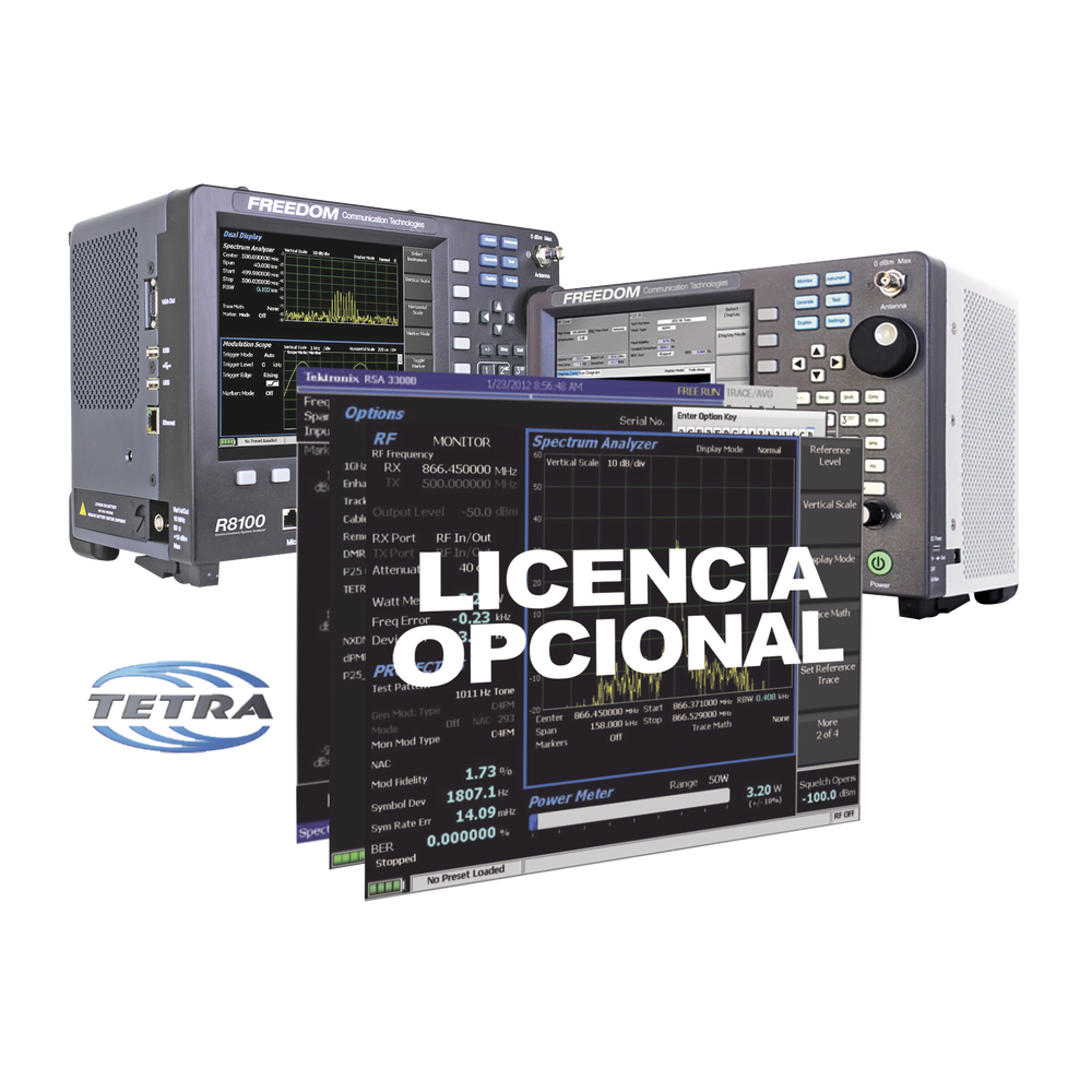 Opción de Software TETRA TMO Subscriber Test en R8000 /R8100.