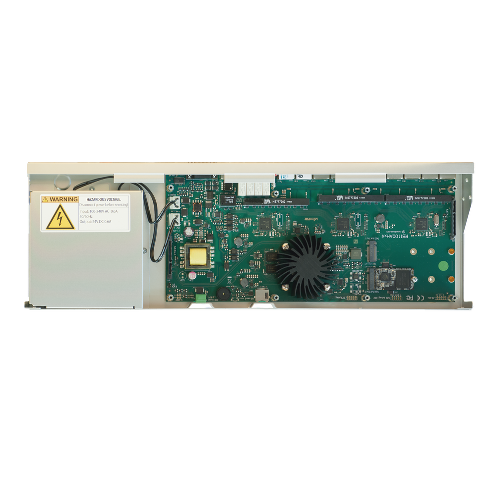 RB1100AHx4 Dude Edition, 13 Gigabit Ports, 60GB M.2 Storage for Dude Database