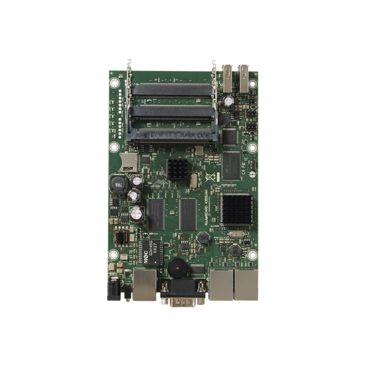 Board, 3 Puertos Gigabit con 5 ranuras miniPCI de expansión hasta MIMO 10x10