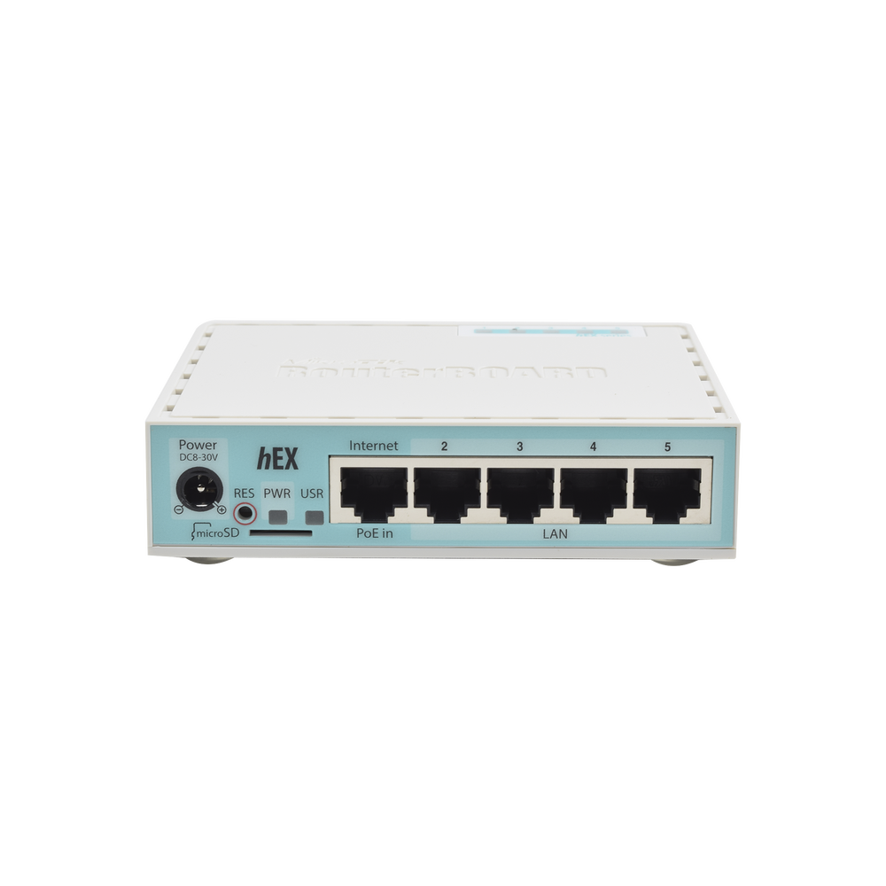 (hEX) RouterBoard, 5 Gigabit Ethernet Ports, 1 USB Port and version 3