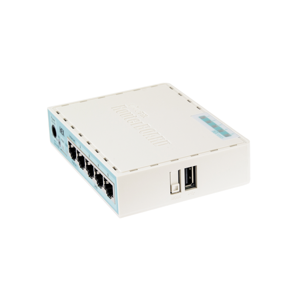 (hEX) RouterBoard, 5 Gigabit Ethernet Ports, 1 USB Port and version 3