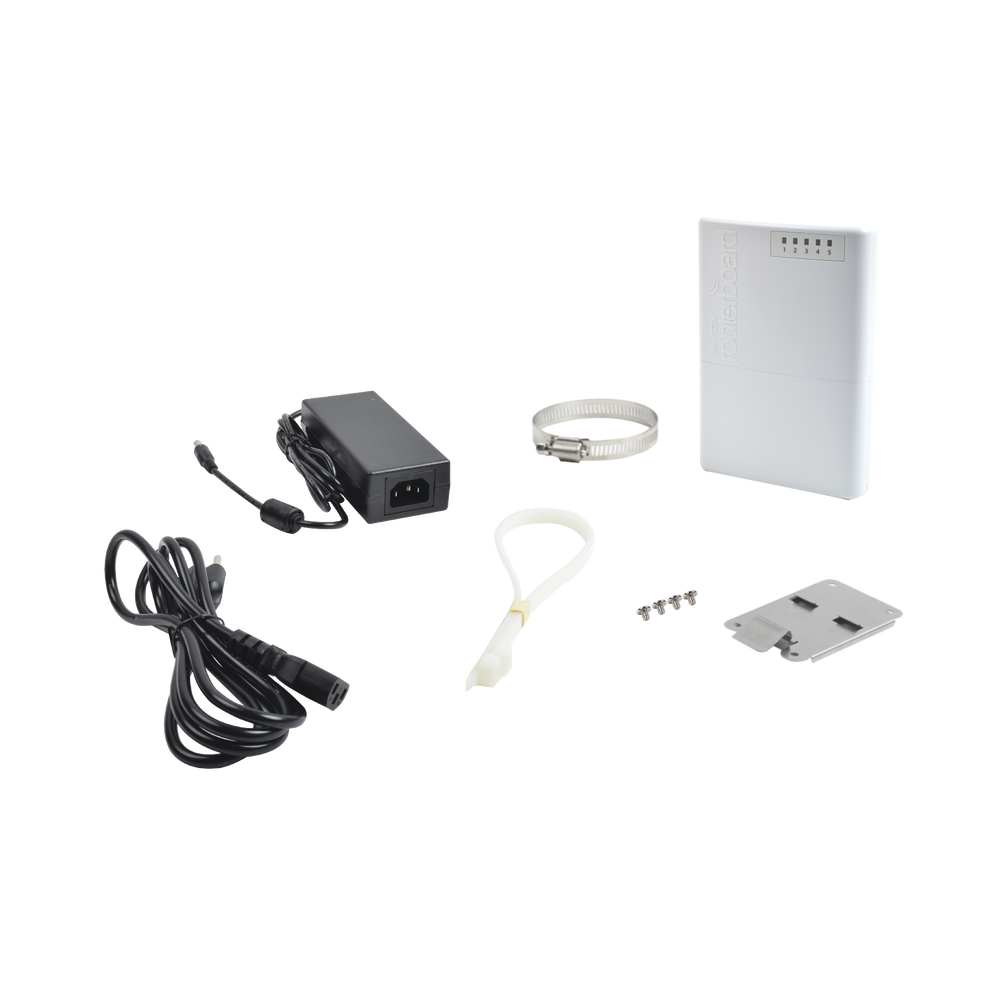 (PowerBox) RouterBoard, 5 Fast Ethernet Ports with Passive PoE, for outdoor use