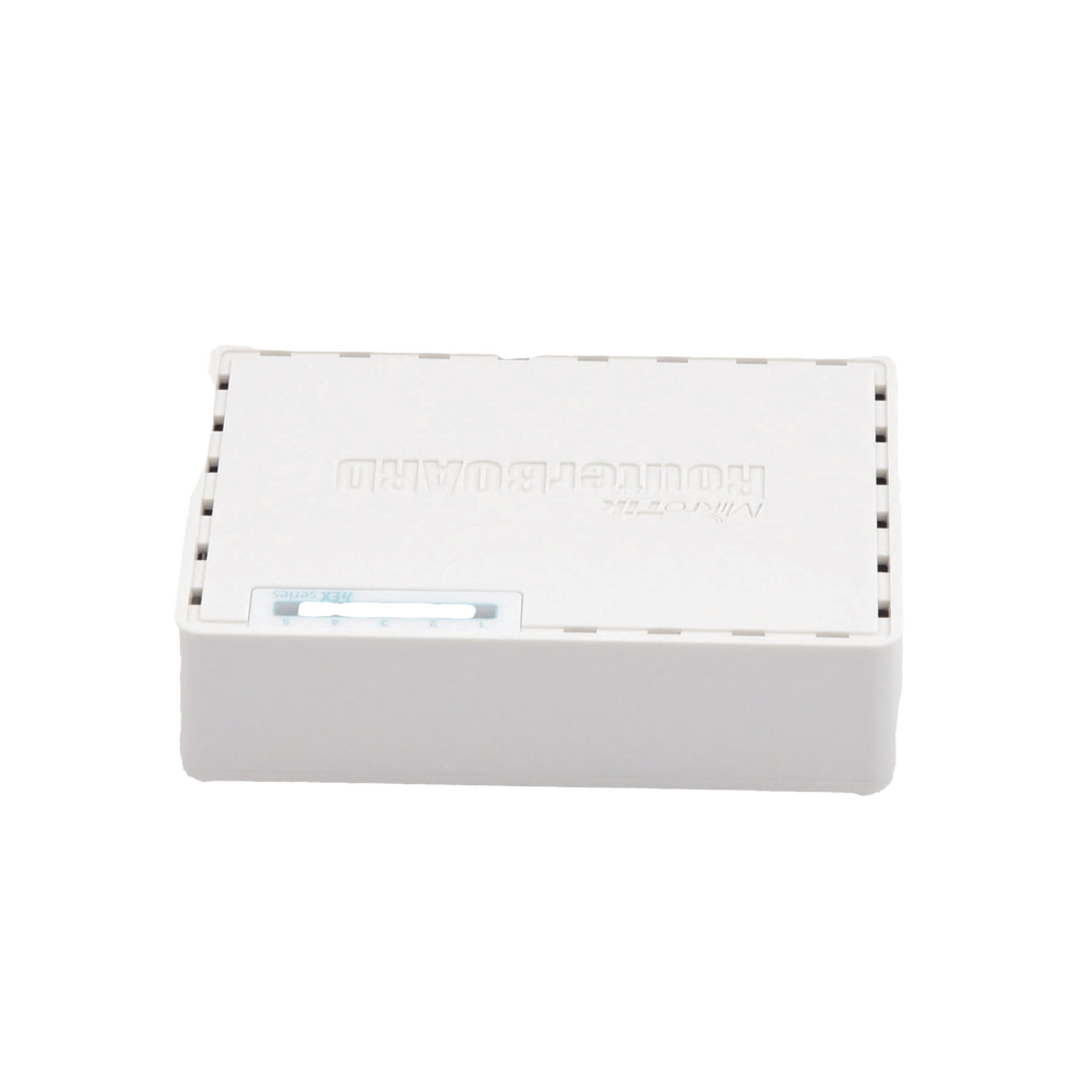 (hEX PoE LITE) RouterBoard, 5 Puertos Fast Ethernet, 4 con PoE Pasivo, 1 Puerto USB