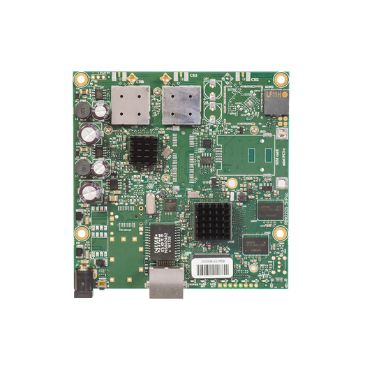 RouterBoard Inalámbrico en 5GHz a/n/ac, 1 Puerto Gigabit, CPU 720MHz, Licencia Nivel 3 (Solo Cliente).