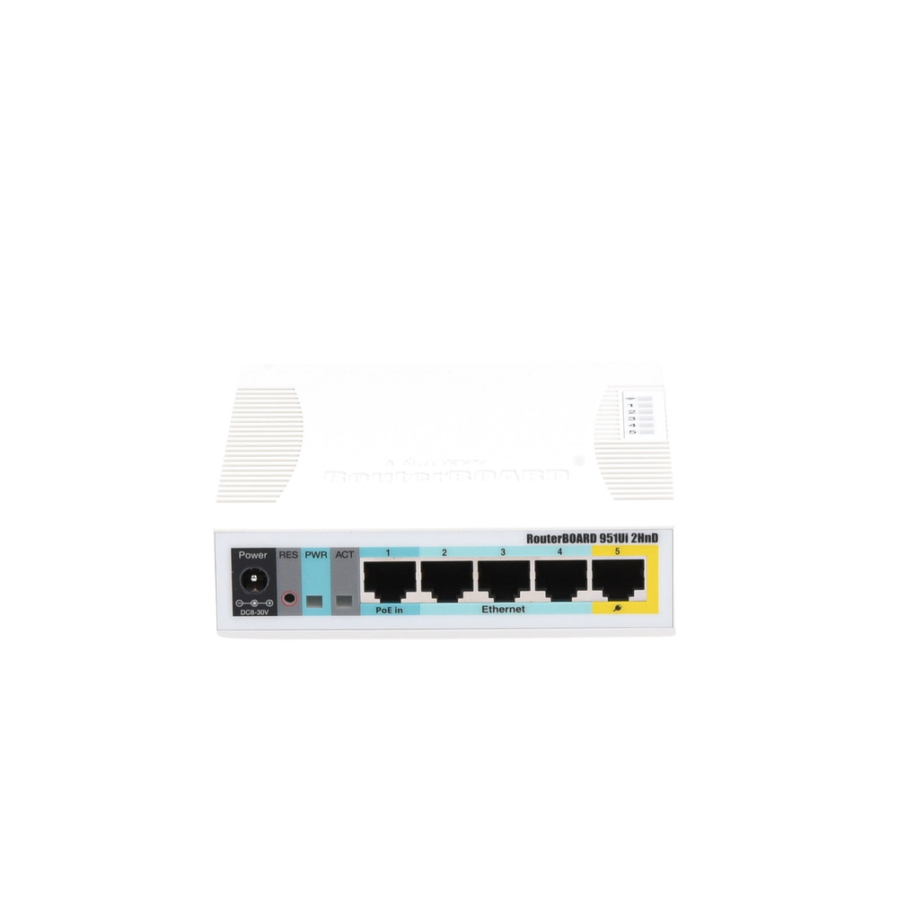 RouterBoard, 5 Fast Ports, 1 USB Port, 2.4 GHz 802.11 b/g/n WiFi, Wide Coverage with 2.5 dbi Antenna, up to 1 Watt of Power