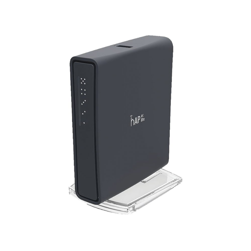 (hAP ac lite Tower) 5 Fast Ethernet Ports, 802.11ac Dual Band WiFi, Tower Base
