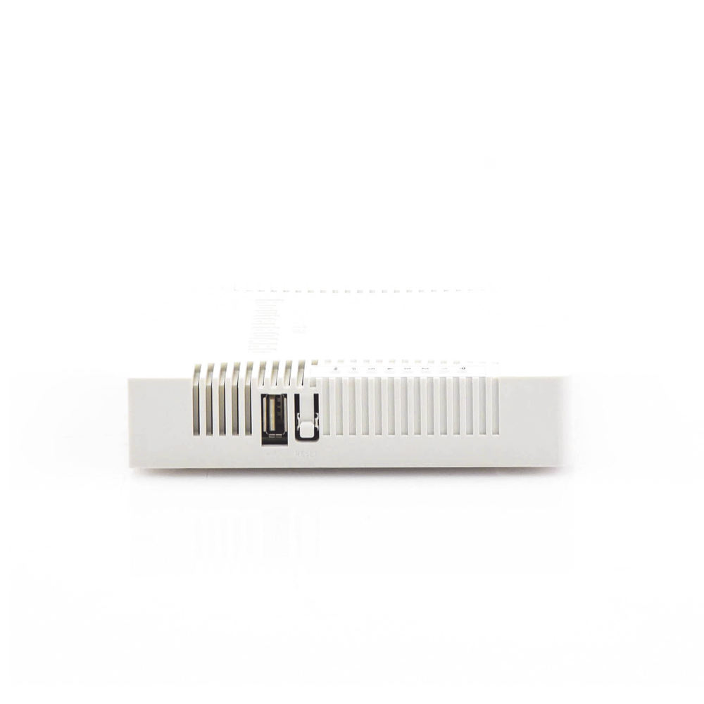 (hAP ac) 5 Gigabit Ethernet Ports, 1 SFP Port, 1 USB, 3x3 802.11ac Dual Band WiFi, up to 1W of power