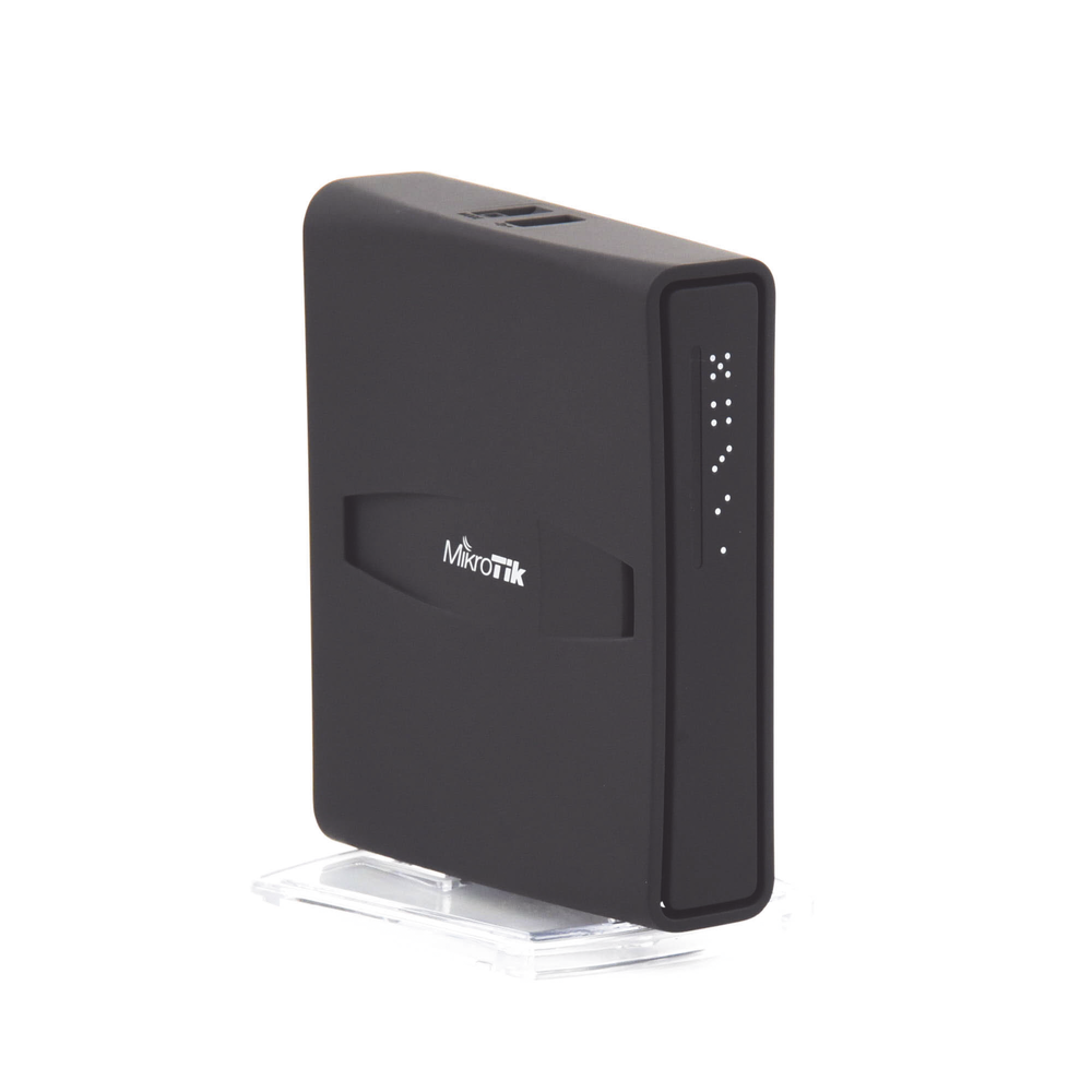 (hAP ac2) 5 Gigabit Ethernet ports, 1 USB port, Dual Band 802.11 b/g/n/ac Wave 2, 2.5 dBi antenna up to 500 mW of power